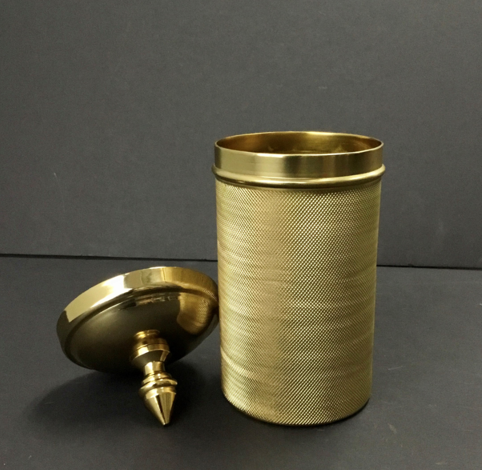 Gold Metal Hammered Canister (3 Sizes)