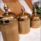 Gold Metal Hammered Canister (3 Sizes)