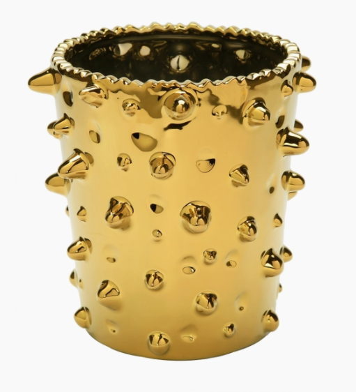 Gold Studded Vase