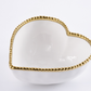 Gold Beaded Heart Bowl