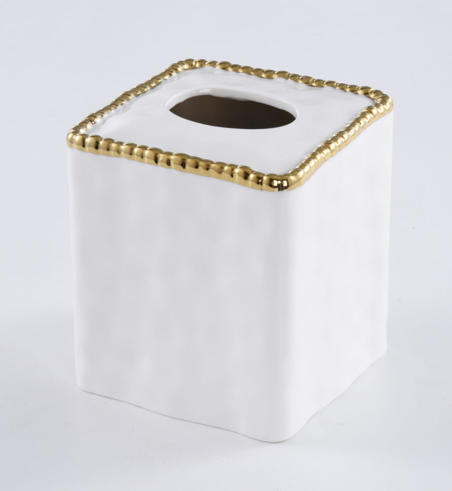 Gold Beaded Bathroom Collection (5 Items)