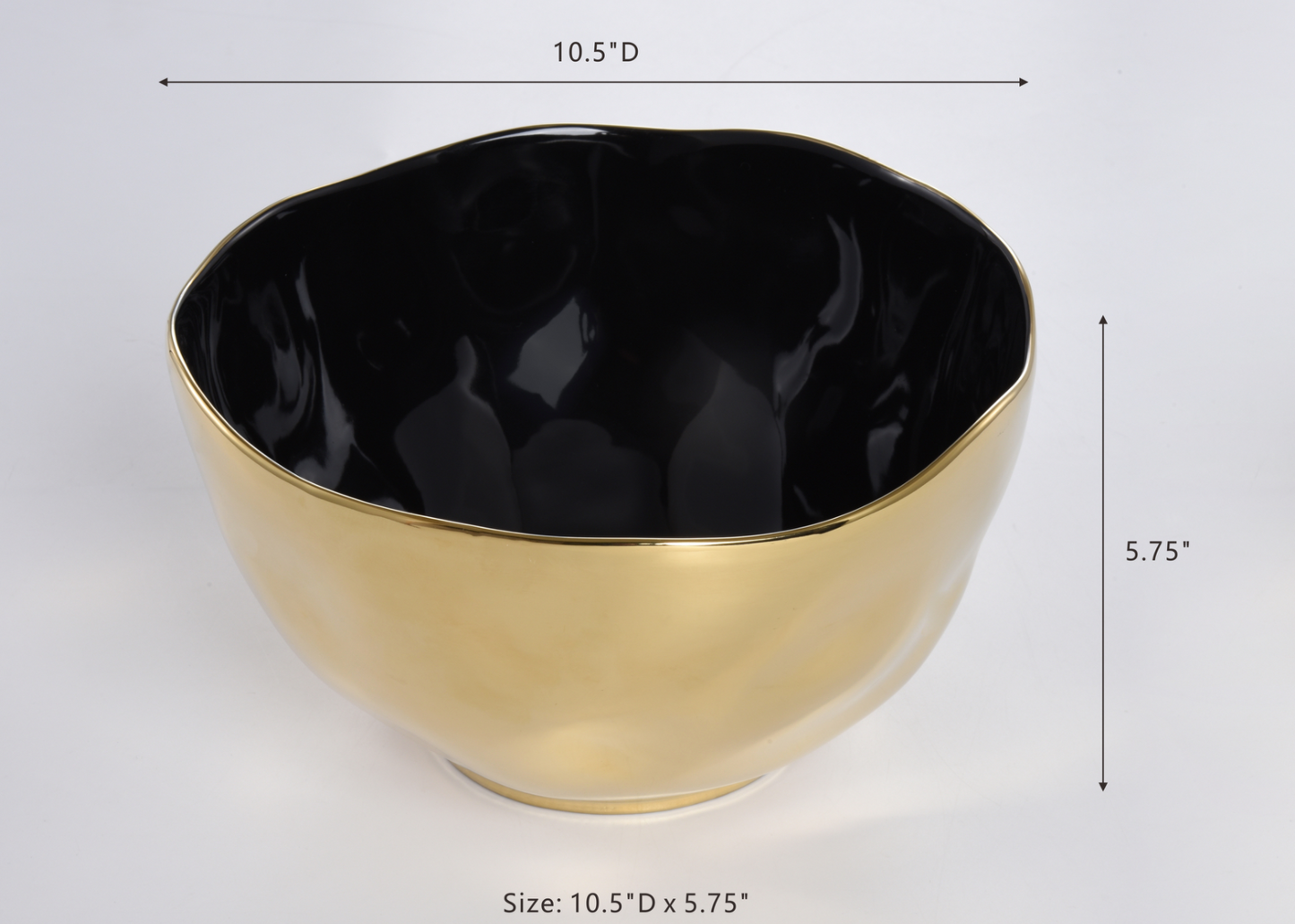 Gold and Black Eclipse Serveware Collection