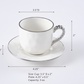 Silver Beaded Tea Cup & Saucer
