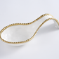 Gold and White Beaded Spoon Rest