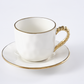 Gold Beaded Tea Cup & Saucer