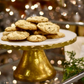 Gold Foil Marble Pedestal Stand