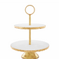Marble and Foil Gold Edge Tiered Server