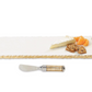 Long Gold Edge Marble Serving Board Set