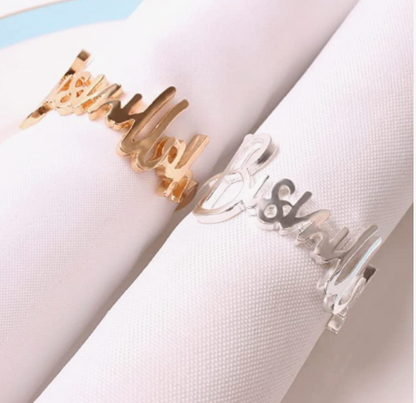 Bismillah Napkin Rings Set of 4 (2 Colors)