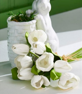 Real-Touch Tulip Bundle (White)