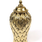 Gold Petal Textured Ginger Jars (3 Sizes)