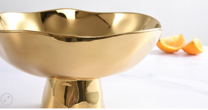 Gold Footed Bowl
