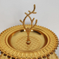 Gold 2-Tier Beaded Serving Branch Stand