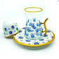 Evil Eye 18 PCS Tea Cups Set Gold