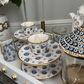 Evil Eye 18 PCS Tea Cups Set Gold