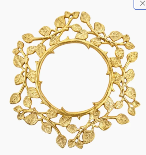 Gold Metal Decorative Wreath