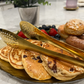 Gold Stainless Steel Slotted Tongs
