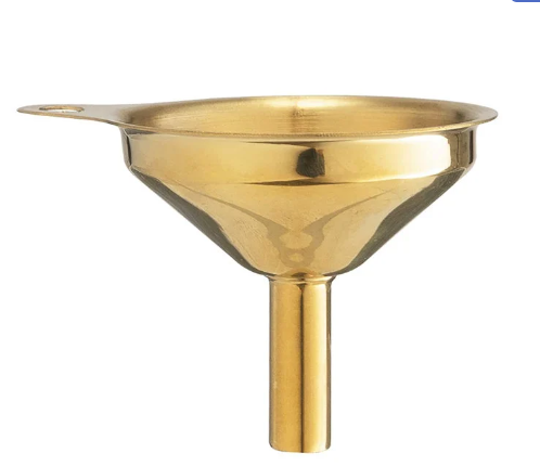 Gold Stainless Steel Funnel