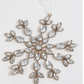 Set of 2 Crystal Snowflake Ornaments