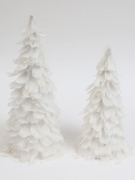 White Feather Trees (2 Sizes)