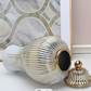 Gold and White Ginger Jar (2 Sizes)