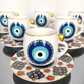 Evil Eye 6 Pcs Tea Cups Set