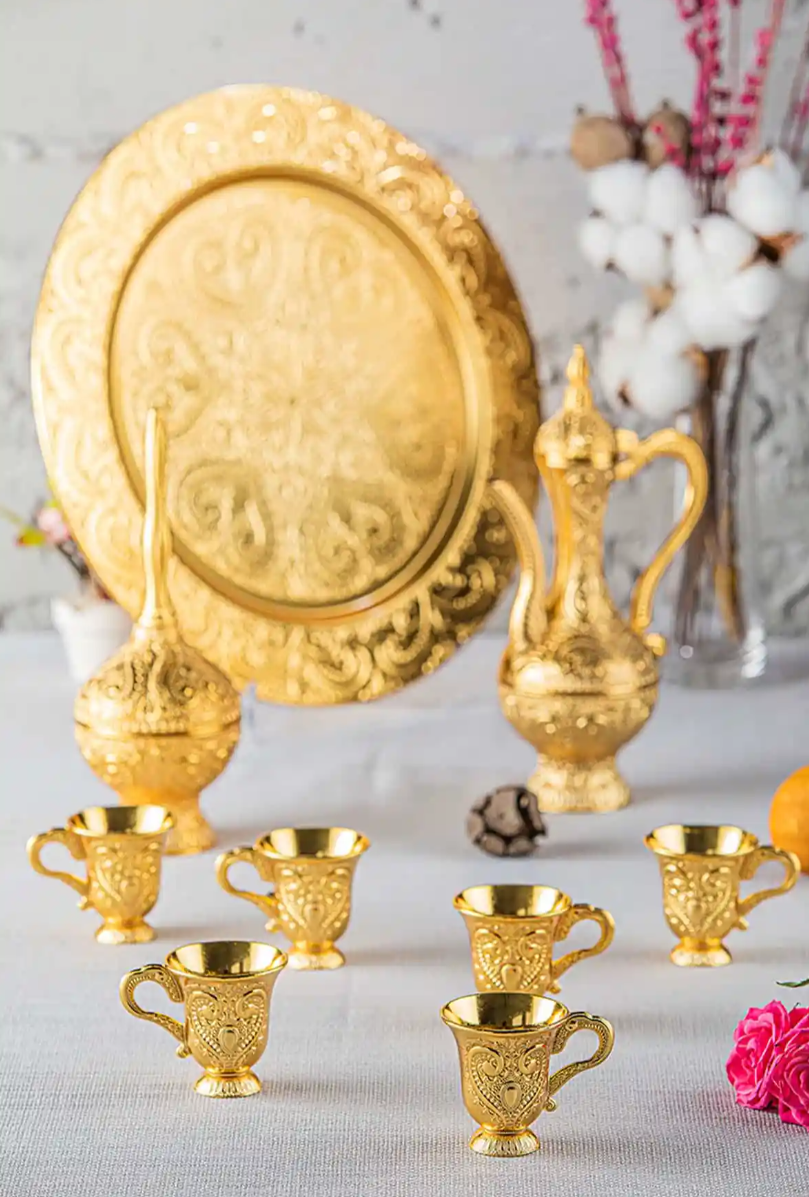 Gold Tea/Diffuser Set