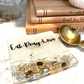 Metallic Square Coffee Bean Coaster (EAT. LOVE. PRAY.)