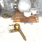 Metallic Square Coffee Bean Coaster (EAT. LOVE. PRAY.)